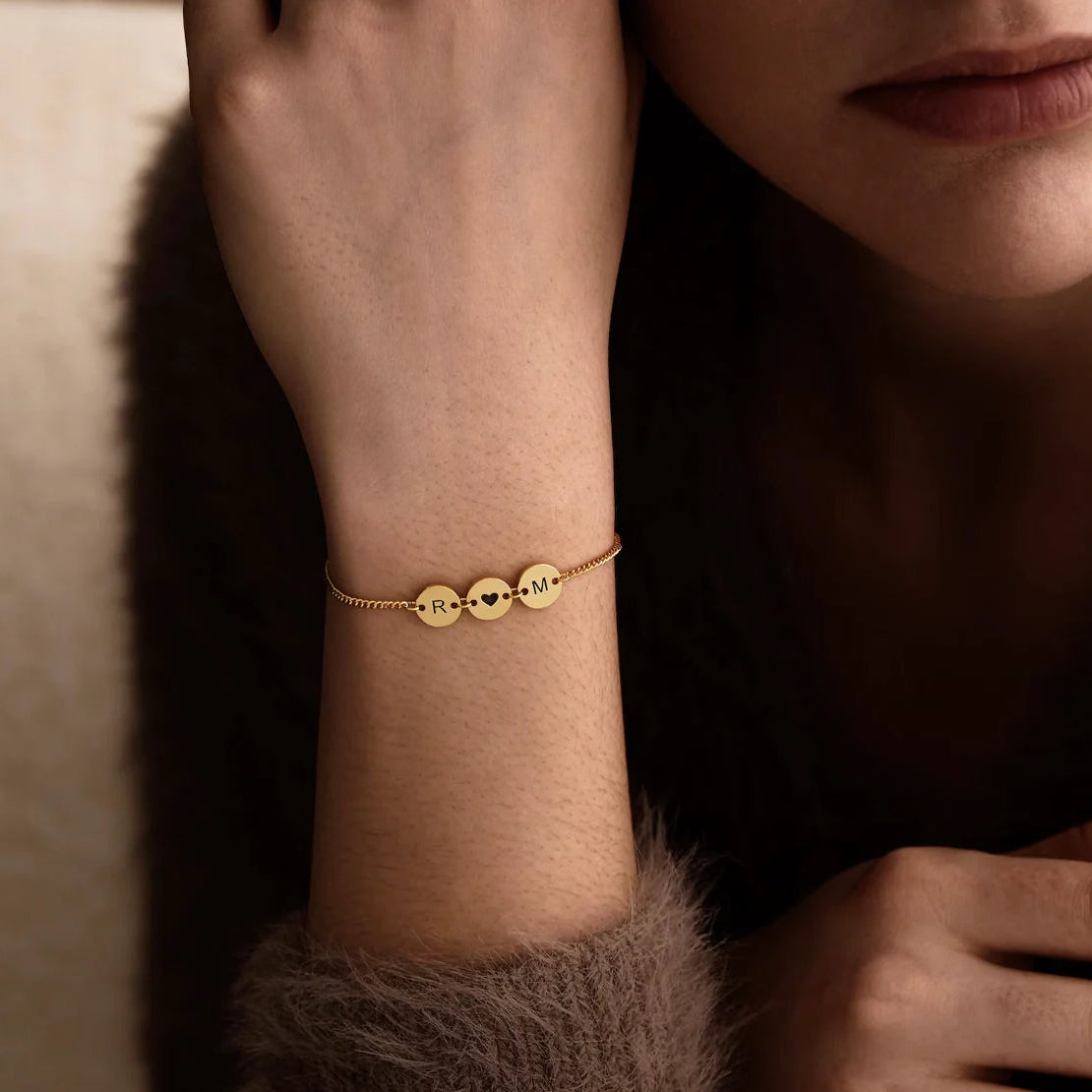 Dual Initial Bracelet