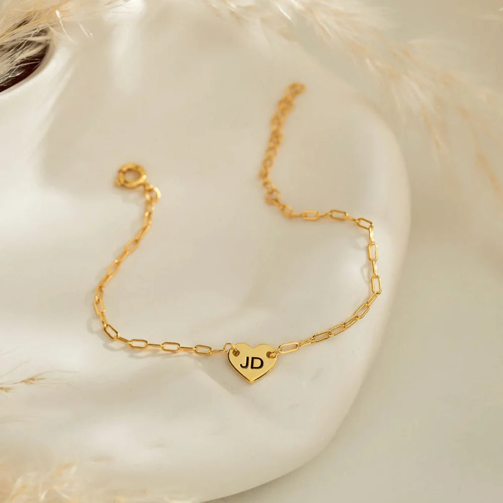 Paperclip Heart Bracelet