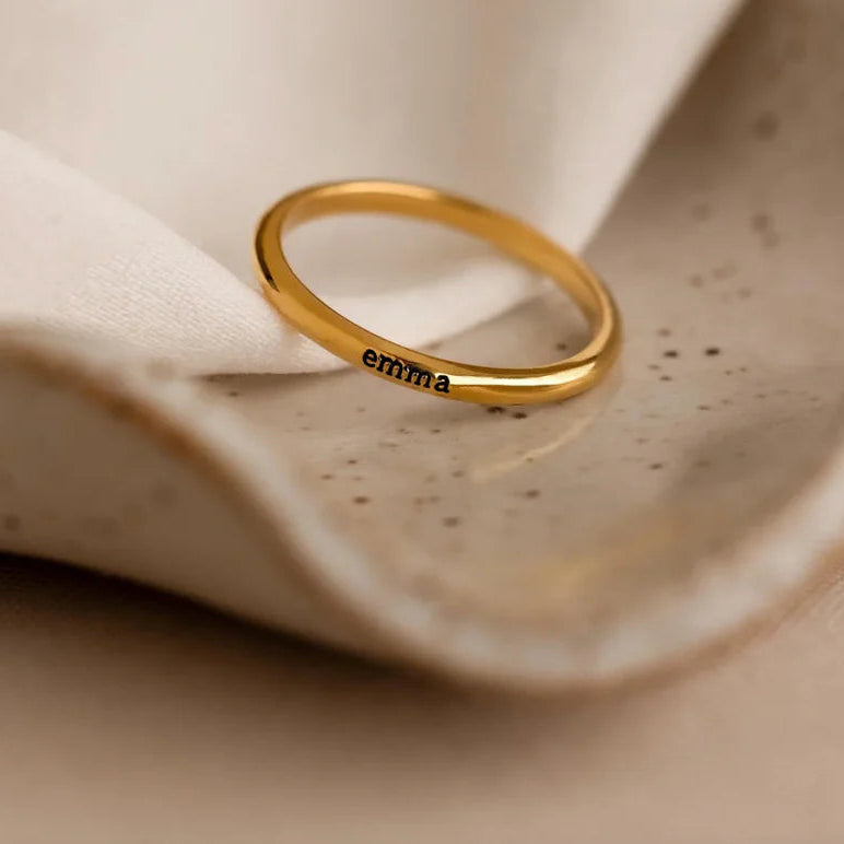 Tiny Name Ring