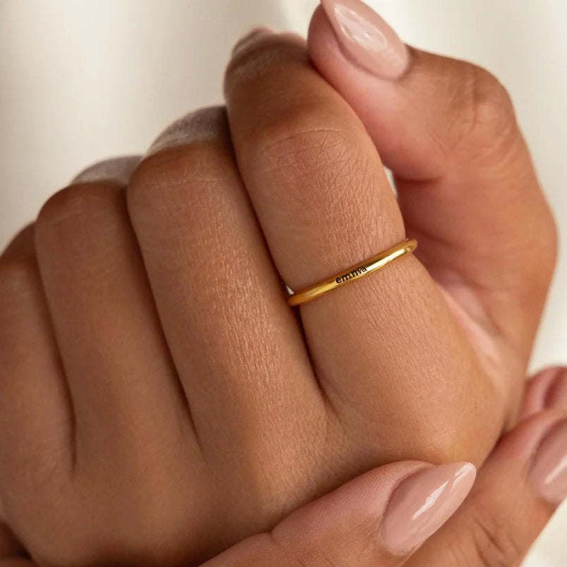 Tiny Name Ring