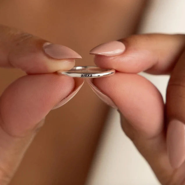 Tiny Name Ring