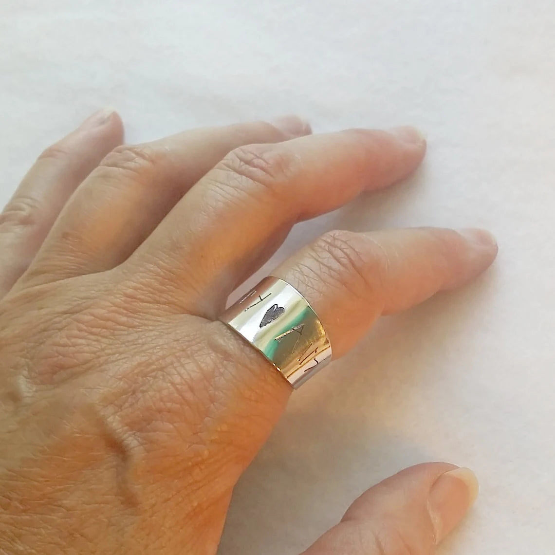 Engraved Cuff Ring