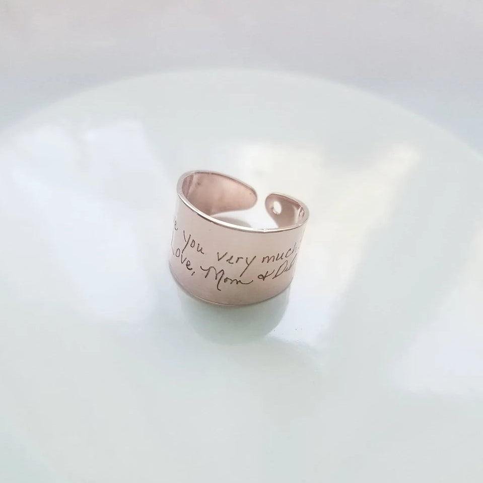 Engraved Cuff Ring