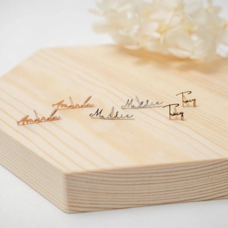 Personalised Name Earrings