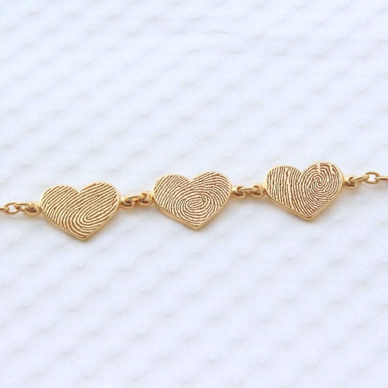 Fingerprint Heart Bracelet