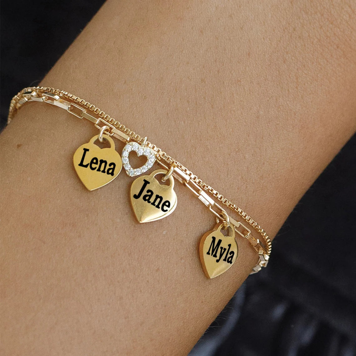 Personalised Heart Bracelet