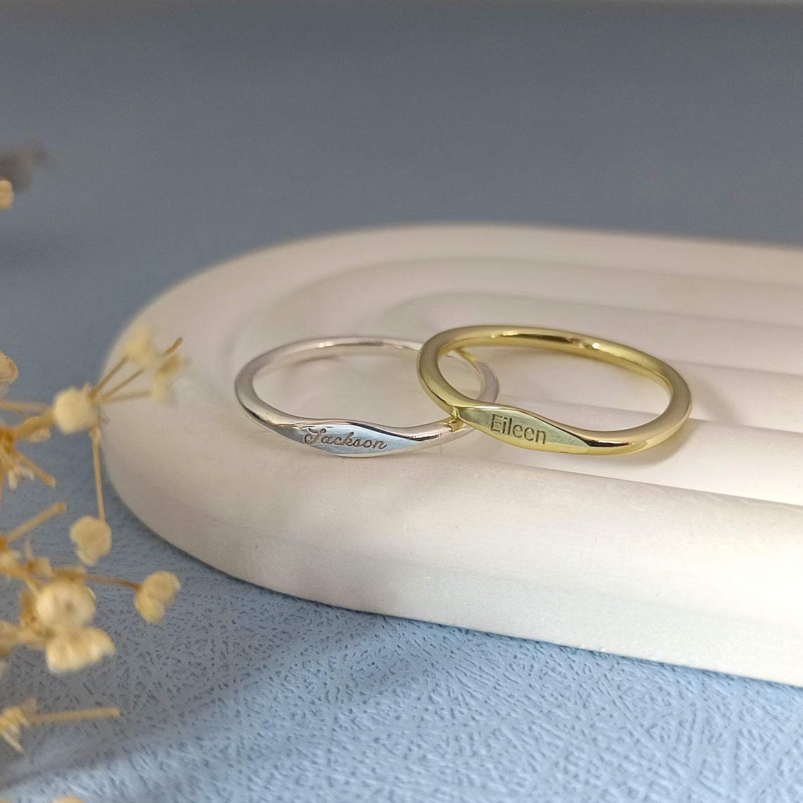 Signature Name Ring