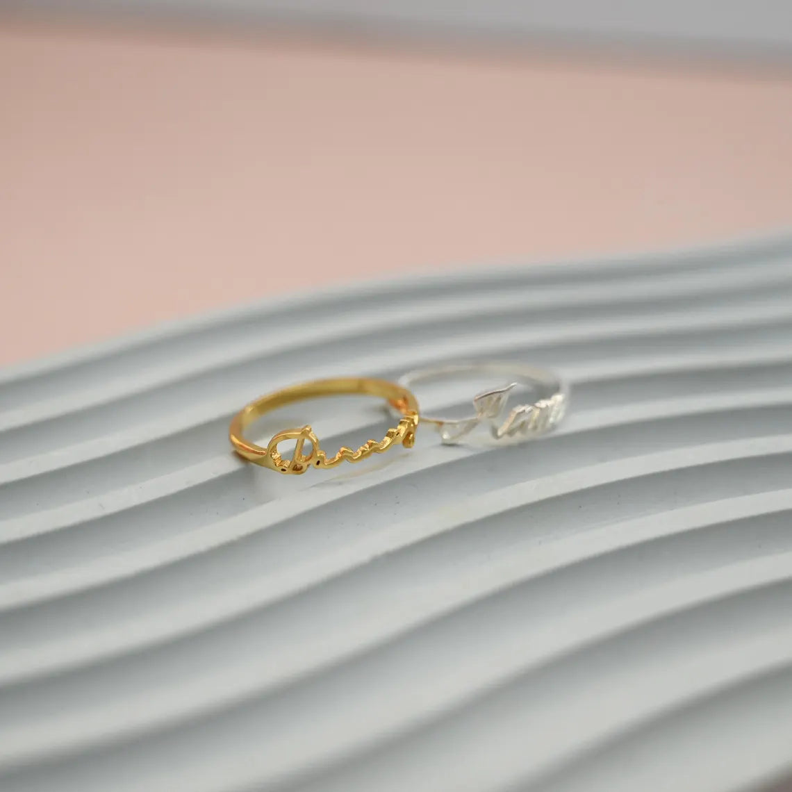 Bold Name Ring