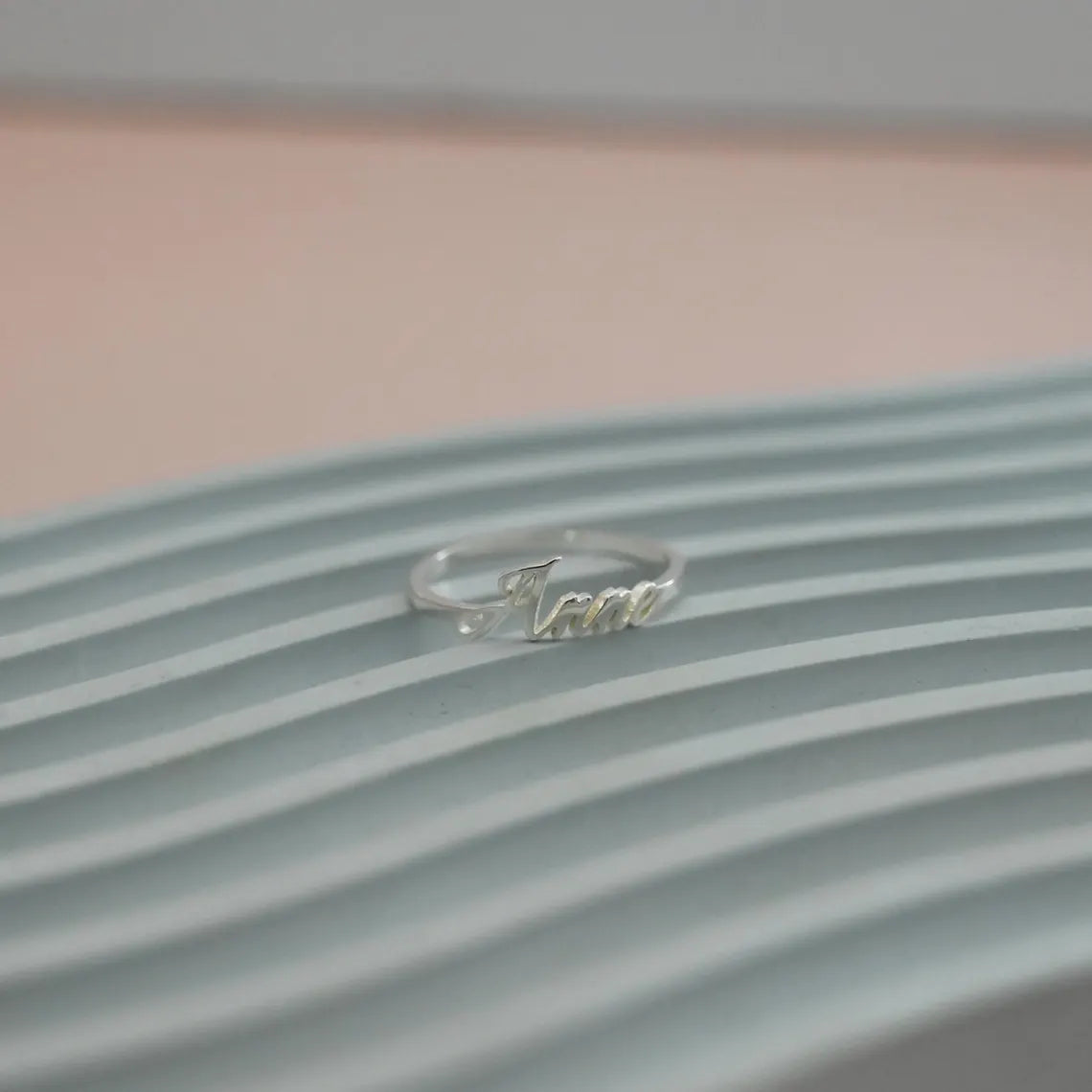 Bold Name Ring