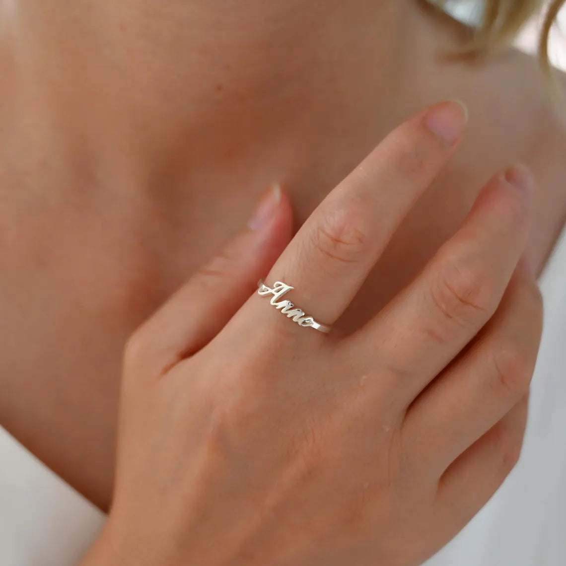 Bold Name Ring