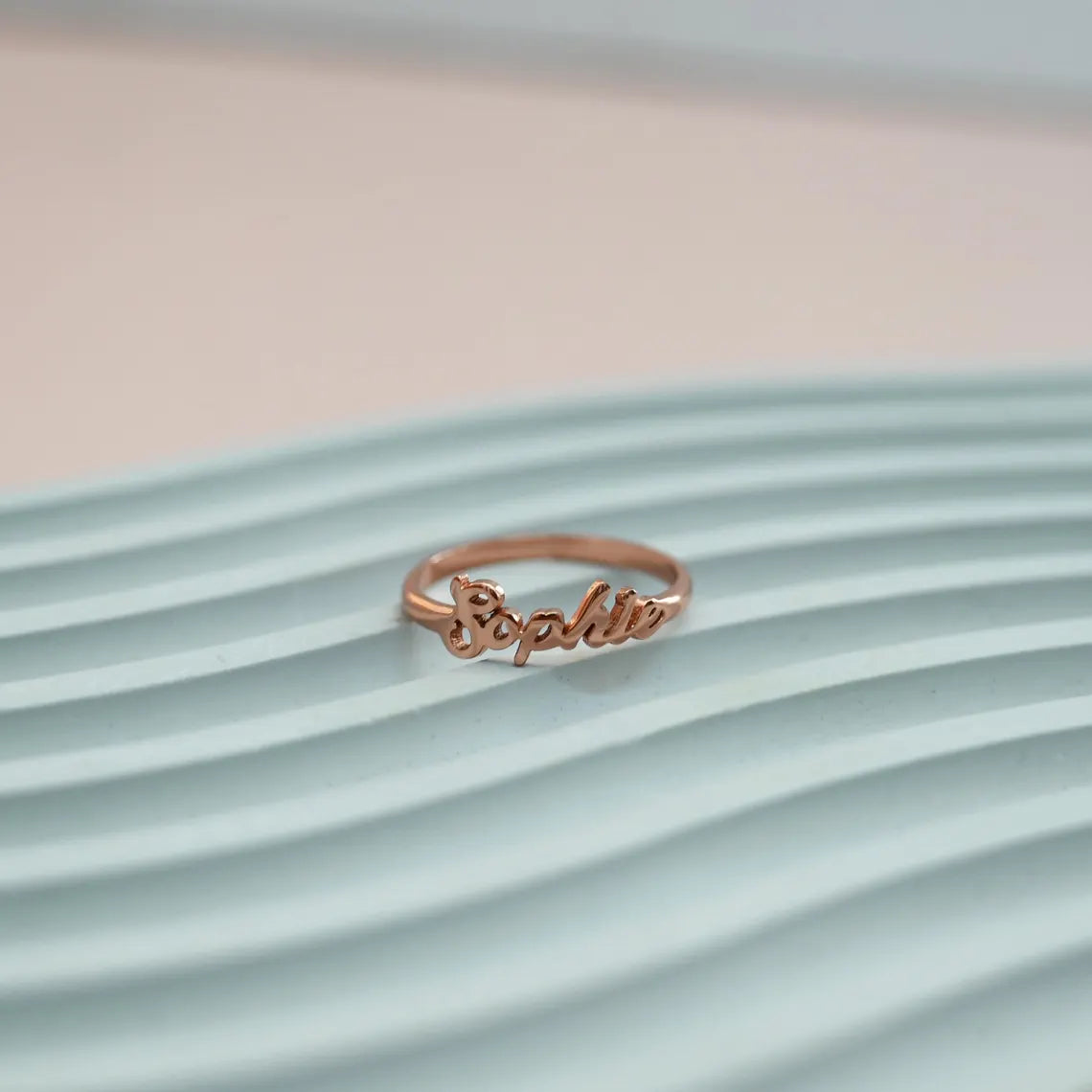 Bold Name Ring