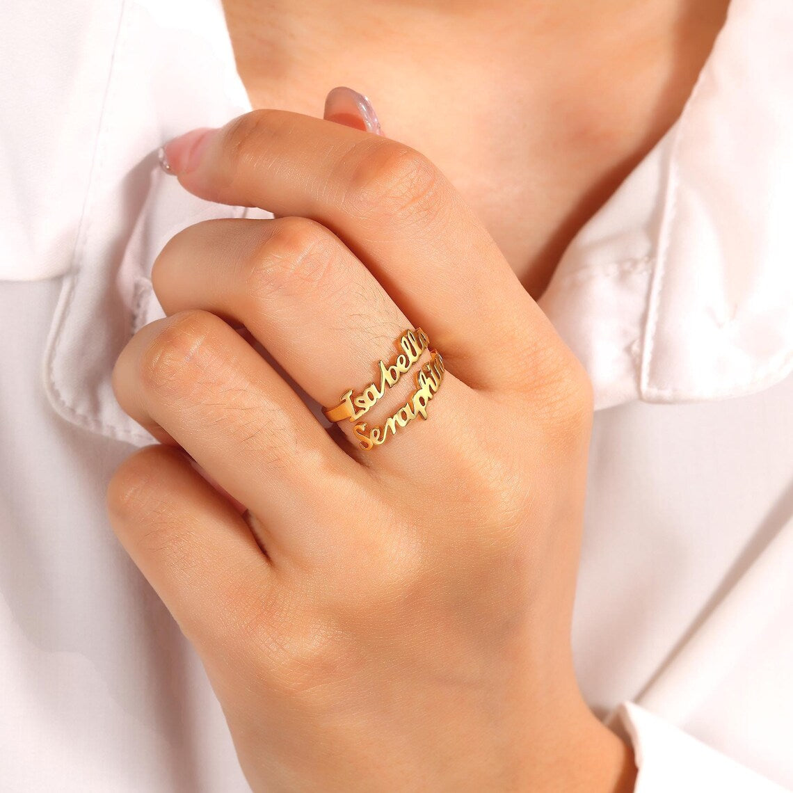 Personalised Couple Name Ring