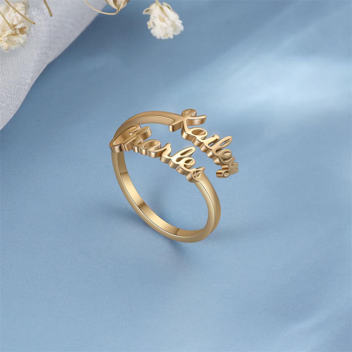 Personalised Couple Name Ring