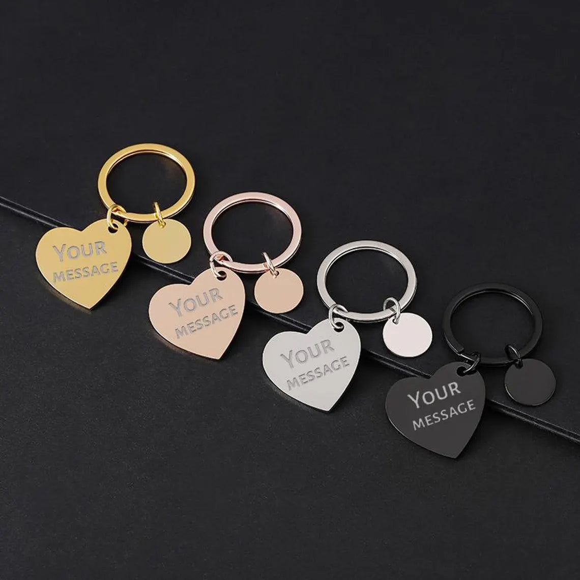 Heart Tag Keychain
