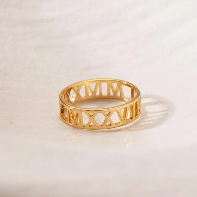 Personalised Roman Ring