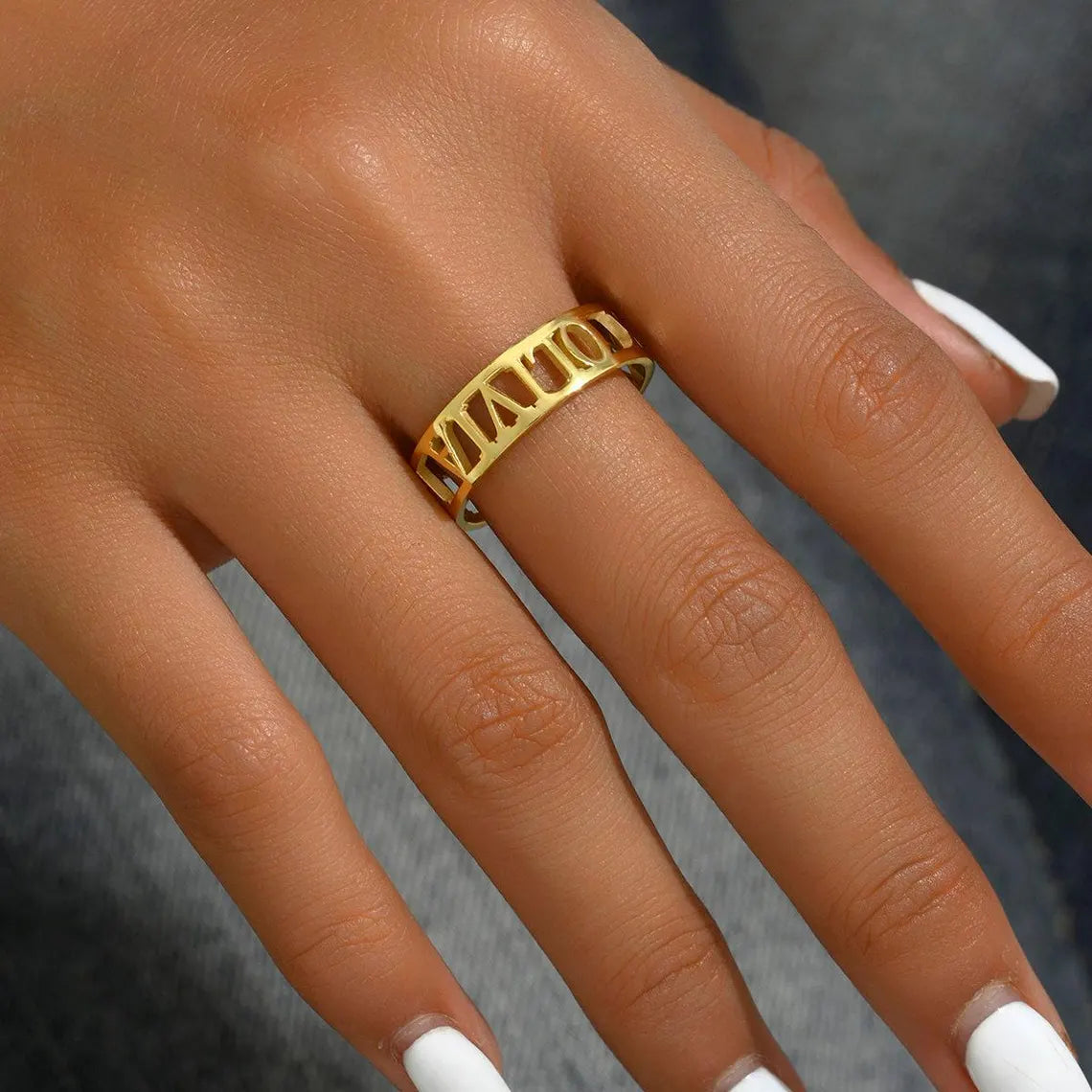 Personalised Roman Ring