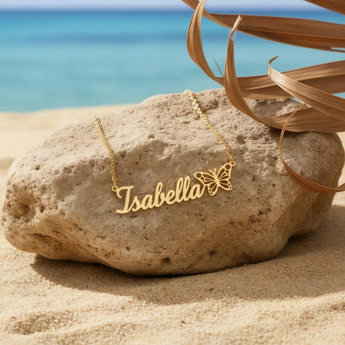 Butterfly Name Necklace