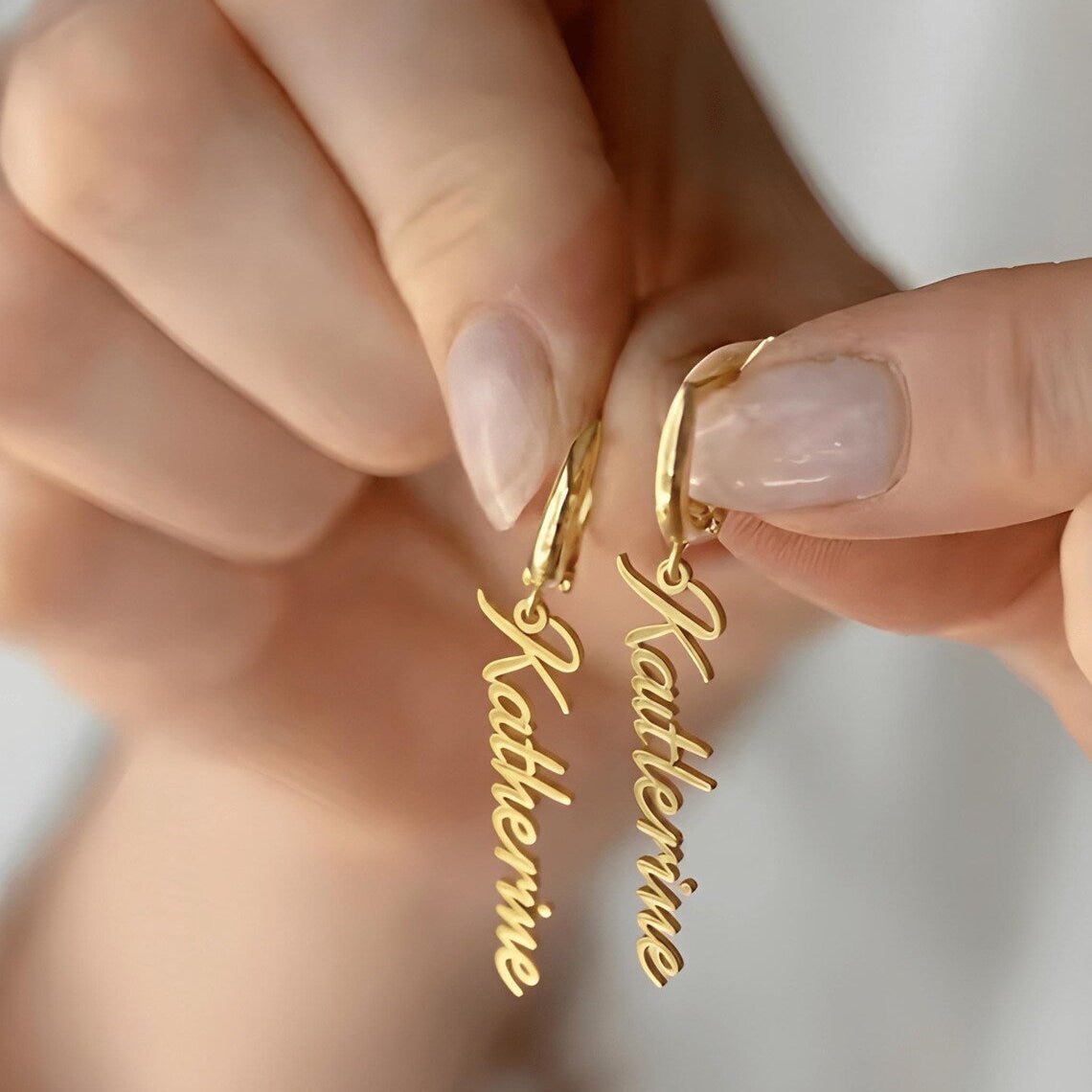 Script Name Earrings